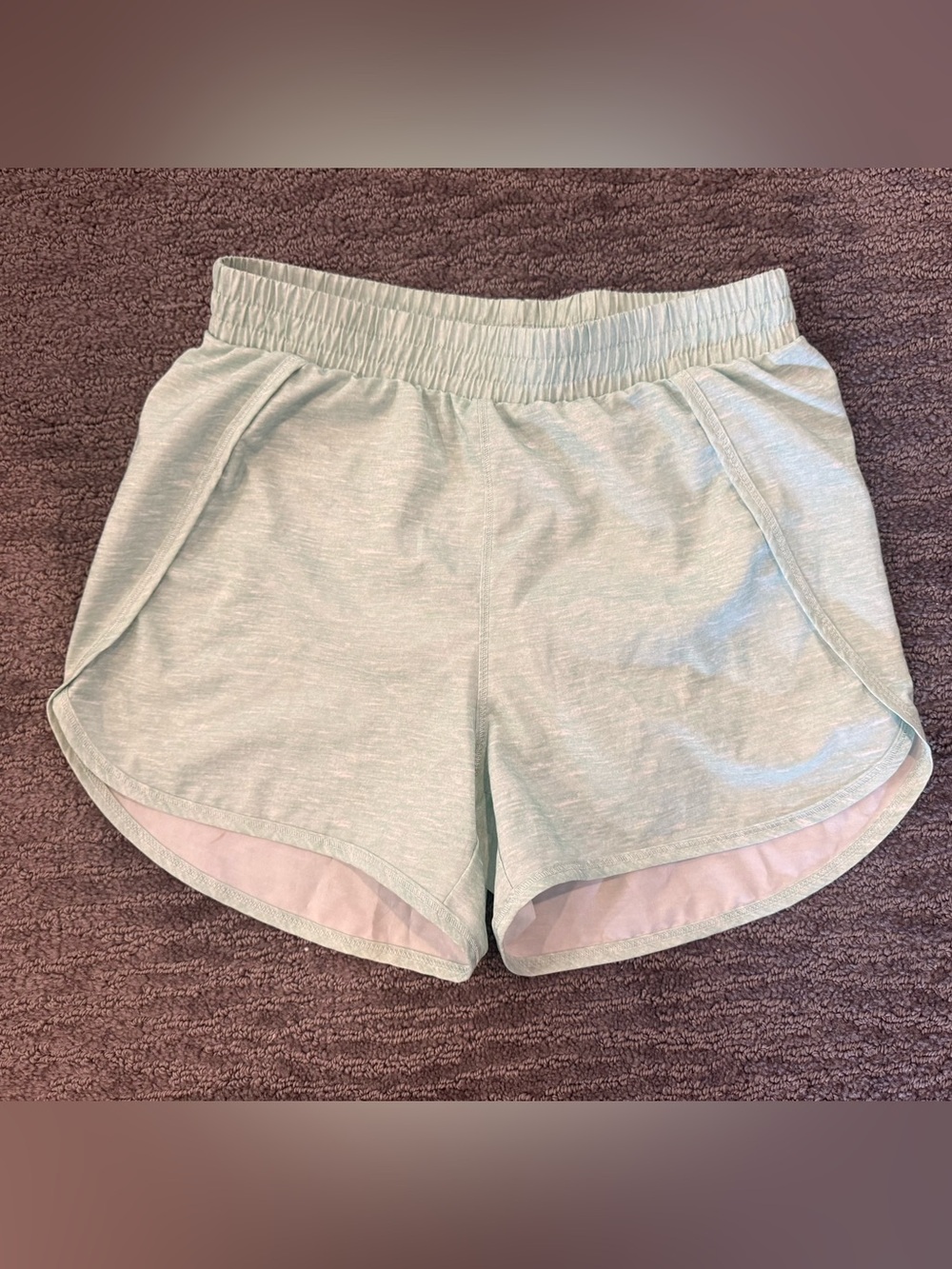 Girls size 10/12 Mint Athletic Shorts with Elastic Waist and built in liner
